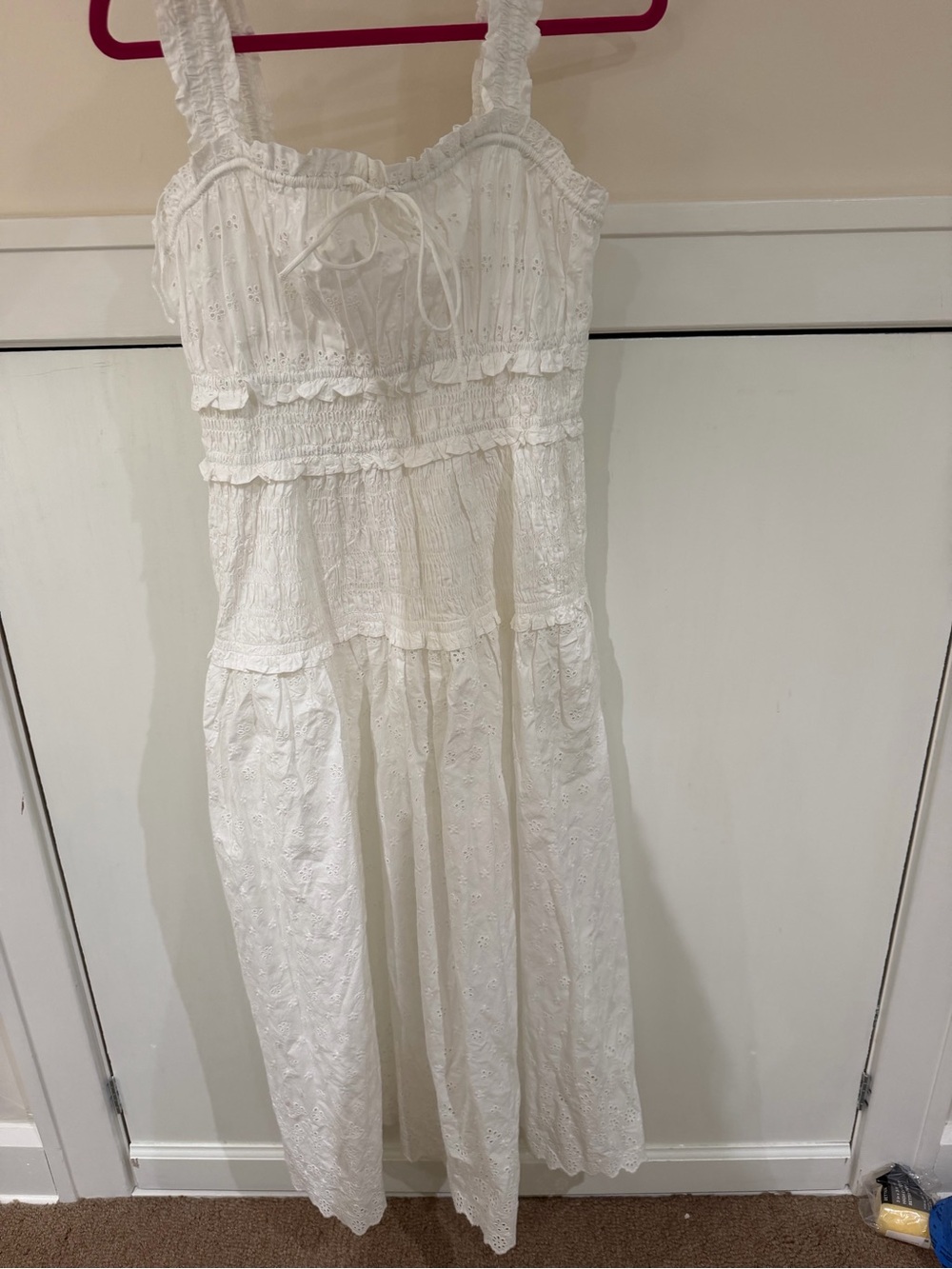 Doen White Eyelet Maxi Sundress